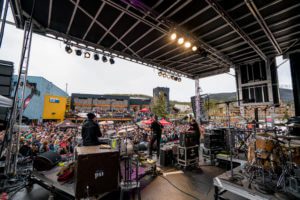 Backstage view of the Winter Park Resort Springtopia Concert