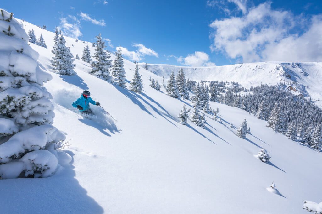 Powder turns at Mary Jane Territory.